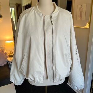 Lou & Grey White Bomber Jacket